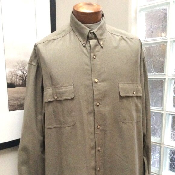 STRUCTURE Men's Silk Dress Shirt Size XL Long Sleeve - Picture 1 of 2